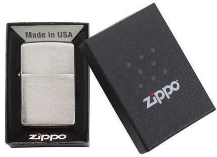 Zippo-Premium-Lighters-brushed-chrome-gift-idea-novelty-items-maple-ridge-langley-hootz
