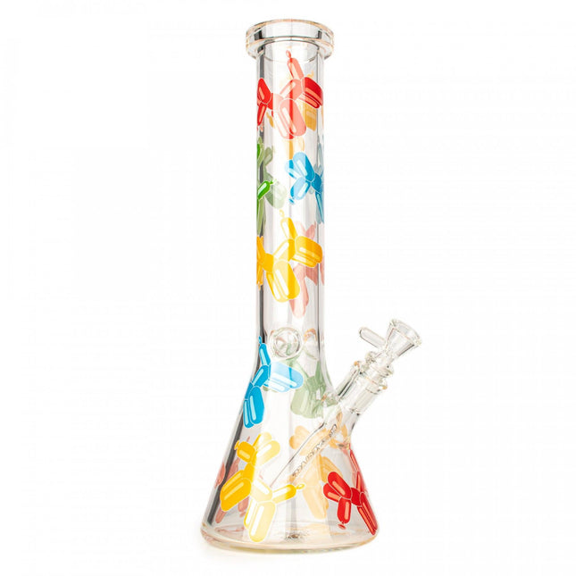 red eye glass 15" balloon dog bong