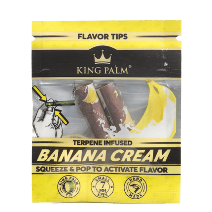 king palm flavor filter tips banana cream