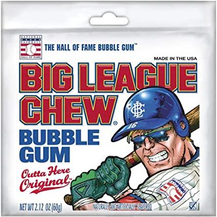 big league chew bubble gum 60g original