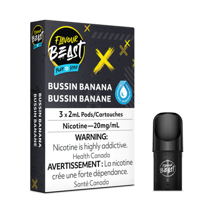 Flavour Beast Pods - Bussin Banana Iced - Hootz