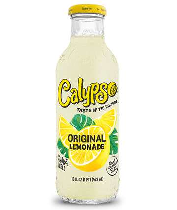 calypso lemonade glass bottle - 473ml original lemonade