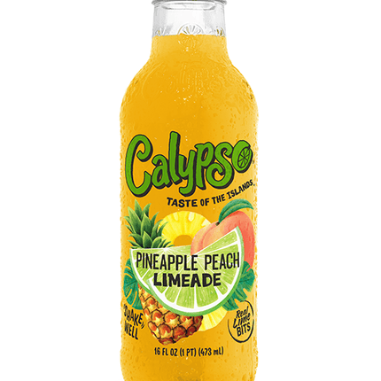 calypso-pineapple-peach-limeade-glass-bottle-473ml-exotic-premium-drink-snack-vape-shop-maple-ridge-langley-hootz