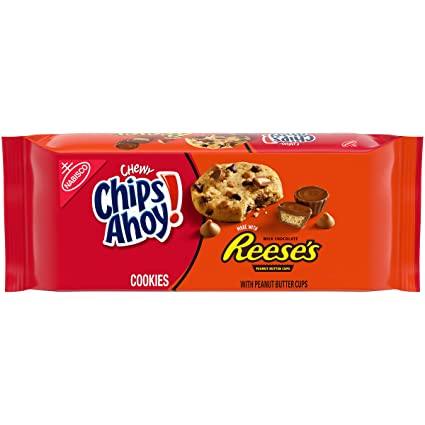 chips ahoy chewy x reese's cup cookies 269g