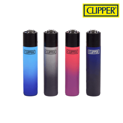 clipper plastic refillable lighters metallic gradient