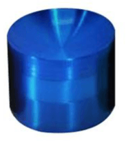 concaved 4 piece grinders blue
