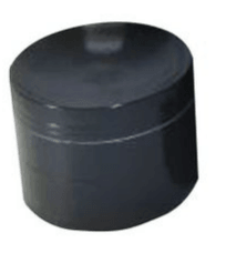 concaved 4 piece grinders black