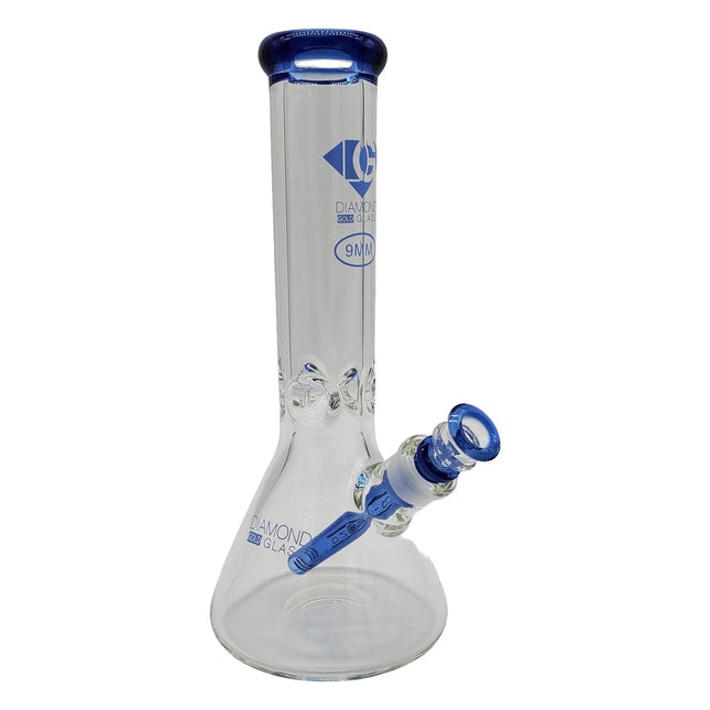 diamond-glass-blue-12-9mm-beaker-bong-water-pipe-smoking-accessory-maple-ridge-langley-vape-smoke-shop-hootz