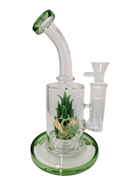 diamond-glass-green-9-pineapple-14mm-dab-rig-bong-water-pipe-smoking-accessory-maple-ridge-langley-vape-smoke-shop-hootz