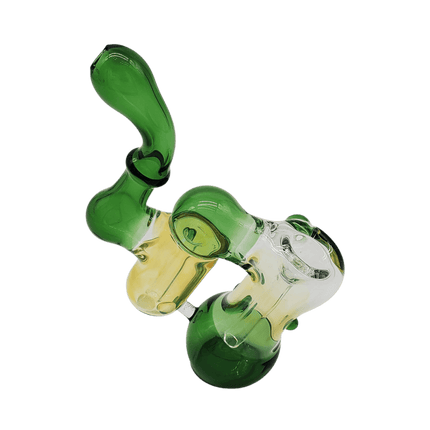 double chamber bubbler green