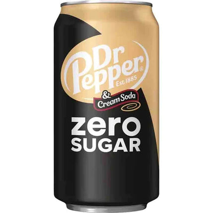 Dr. Pepper Zero Cream Soda 355ml - Hootz