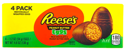 Reese's Eggs Peanut Butter 4 Pack 136g - Hootz