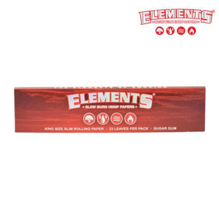 elements red king size slim rolling paper