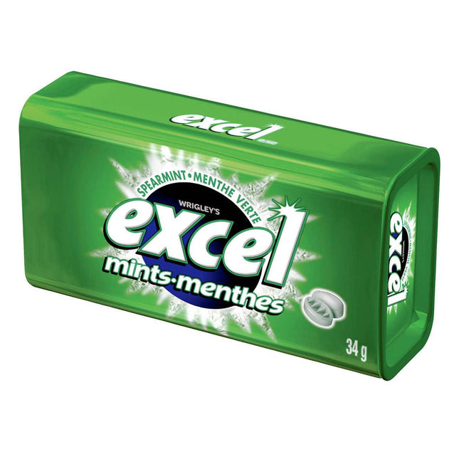 excel spearmint mints 34g