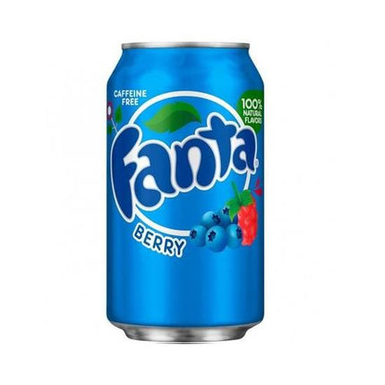 fanta soda cans - 355ml berry