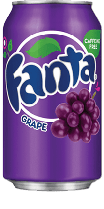 fanta soda cans - 355ml grape