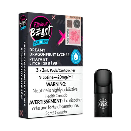 flavour-beast-pod-2ml-dreamy-dragonfruit-lychee-iced-disposable-20mg-maple-ridge-langley-vape-shop-hootz-vape-shop-hootz