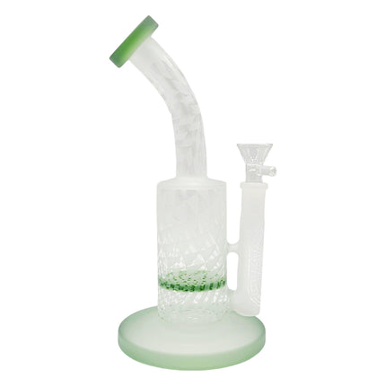 frost pattern 9.5" honeycomb rig green