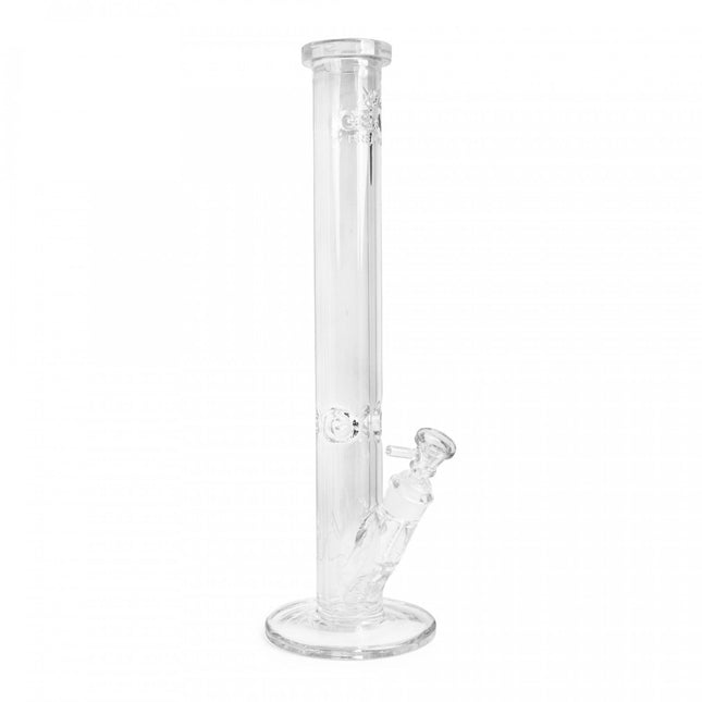 gear-premium-18-straight-tube-debossed-logo-clear-color-changing-dab-rig-bong-water-pipe-smoking-accessory-maple-ridge-langley-vape-smoke-shop-hootz