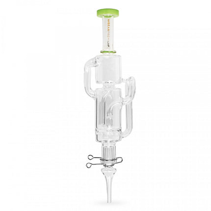 gear-premium-8.5-green-recycler-nectar-collector-dab-rig-bong-water-pipe-smoking-accessory-maple-ridge-langley-vape-smoke-shop-hootz