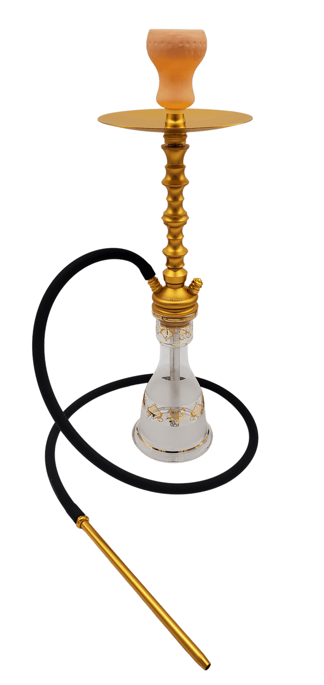 golden mazaya 24" aluminum hookah gold