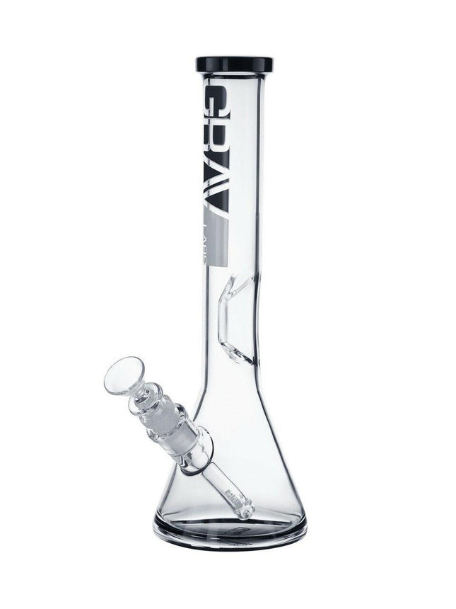 grav 12" black accent beaker bong