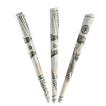 greenbacks $100 bill king size pre-rolled cones