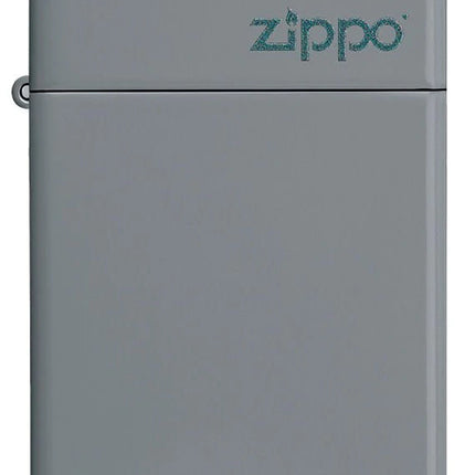 zippo slim lighters grey zippo logo