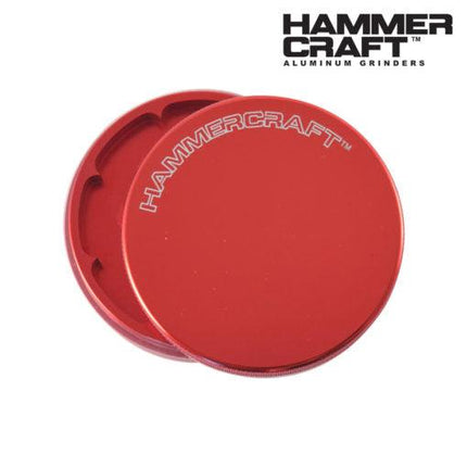 hammercraft-solid-aluminum-2-piece-red-grinder-weed-smoking-accessory-maple-ridge-langley-vape-smoke-shop-hootz