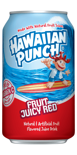 hawaiian punch fruit juicy red cans - 355ml