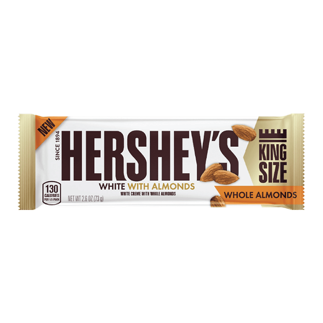 hershey's white with whole almonds king size - 73g