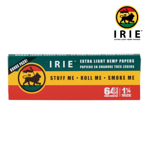 IRIE Rasta 1.25" Hemp Rolling Paper Hootz IRIE Rasta 1.25" Hemp Rolling Paper Hootz
