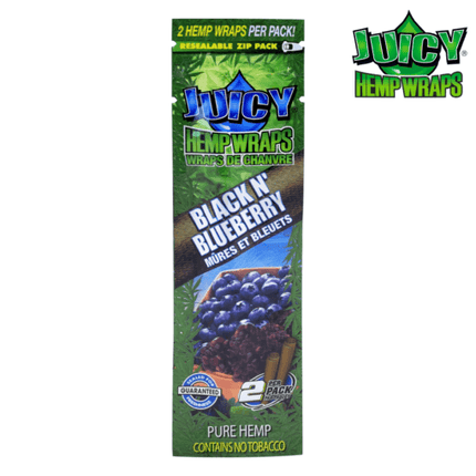 juicy hemp wraps black n' blueberry