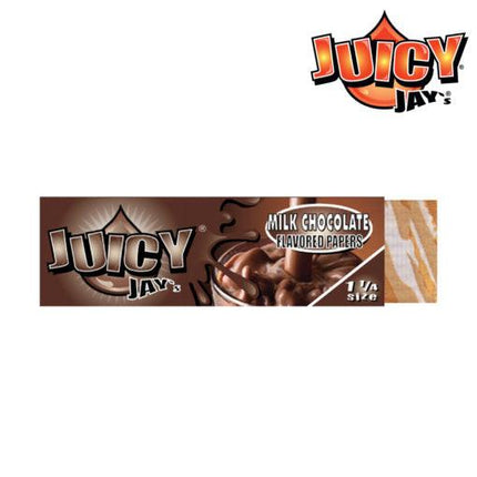 juicy jays 1.25" flavoured papers milk chocolate