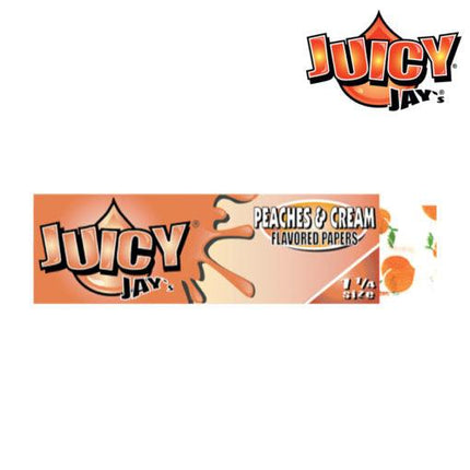 juicy jays 1.25" flavoured papers peaches & cream