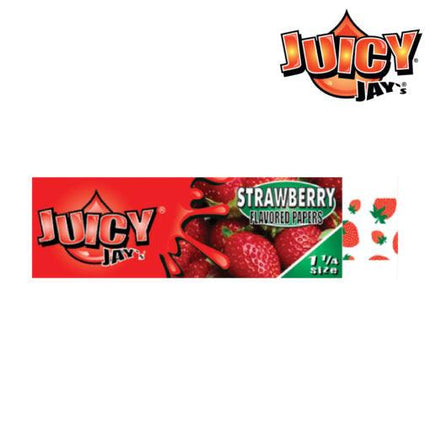 juicy jays 1.25" flavoured papers strawberry