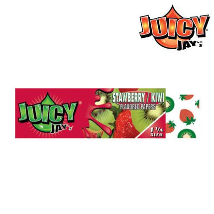 juicy jays 1.25" flavoured papers strawberry kiwi