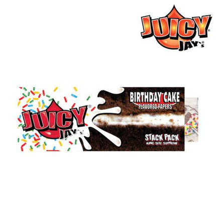 juicy jays king size birthday cake rolling paper