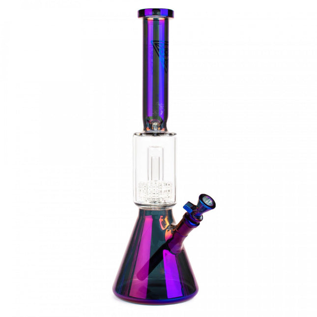 Red Eye Tek 16" Blue Metallic Matrix Beaker Bong - Hootz