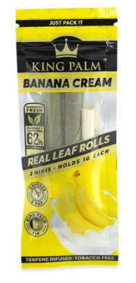 king palm mini flavoured pre-rolled cones banana cream