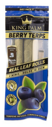king palm mini flavoured pre-rolled cones berry terps