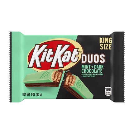 kit kat duos mint + dark chocolate king size