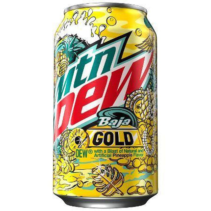 mountain dew cans 355ml baja gold