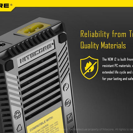 nitecore-i2-dual-battery-charger-electrical-cartridge-battery-vape-shop-maple-ridge-langley-hootz-2