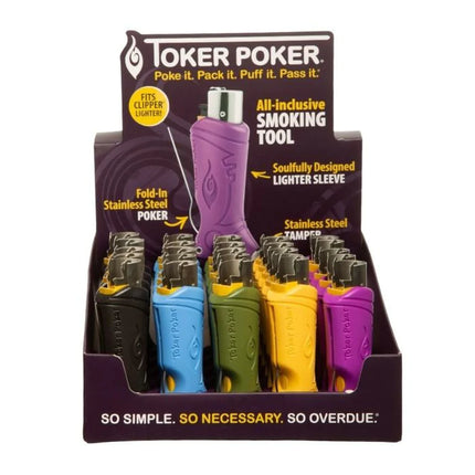 Toker Poker Clipper Lighter Sleeve Smoking Tool - Hootz