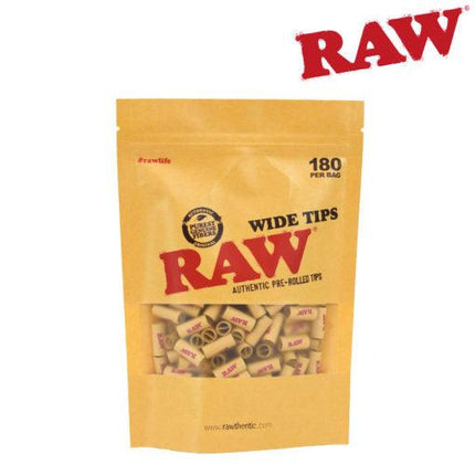 raw 180 pre-rolled wide tips