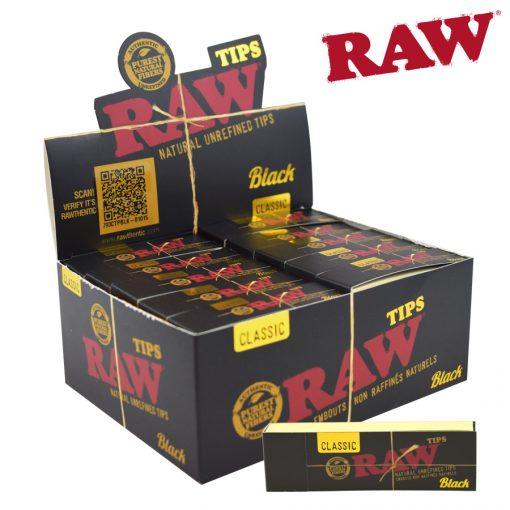 raw-black-perforated-filter-tips-weed-smoking-accessory-maple-ridge-langley-vape-smoke-shop-hootz