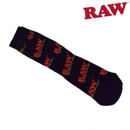 raw black socks