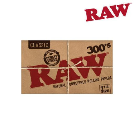 raw classic 300s 1.25" rolling paper
