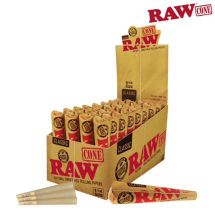 raw classic pre-rolled cones 6-pack of 1.25"